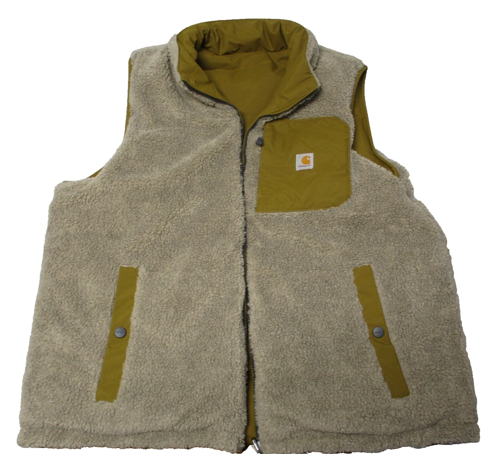 Carhartt Montana Puffer Vest Insulated Reversible Brown Womens Large (12-14)